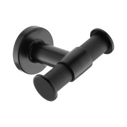 Крючок мебельный 1035 012 AL6 цвет черный двухрожковый 86 мм 