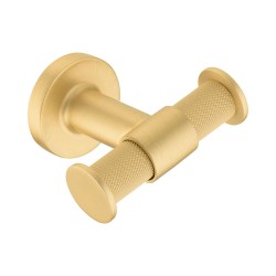 Крючок мебельный 1035 012 BB цвет матовое золото двухрожковый 86 мм Крючок мебельный 1035 012 BB цвет матовое золото двухрожковый 86 мм