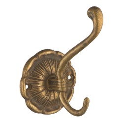 Крючок мебельный 130100 цвет античная бронза однорожковый длина 100 мм Крючок мебельный 130100 цвет античная бронза однорожковый длина 100 мм