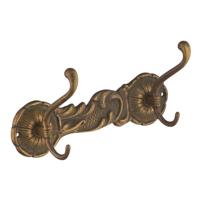 Вешалка 130101 цвет античная бронза двух рожковая длина 230 мм