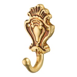 Крючок мебельный 151030H цвет французское золото однорожковый длина 30 мм Крючок мебельный 151030H цвет французское золото однорожковый длина 30 мм