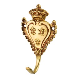 Крючок мебельный 152010H цвет французское золото однорожковый длина 115 мм