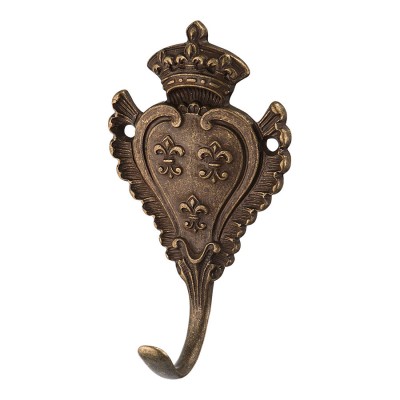 Крючок мебельный 152010o цвет античная бронза однорожковый длина 115 мм