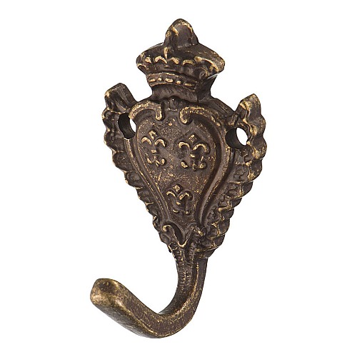 Крючок мебельный 152030o цвет античная бронза однорожковый длина 30 мм 