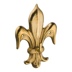 Крючок мебельный 2.235 Королевская лилия глянцевая латунь длина 85 мм