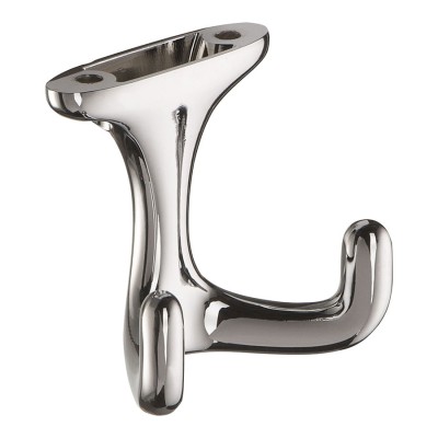 Крючок мебельный 2000 0062 CR потолочный цвет глянцевый хром двухрожковый длина 61 мм