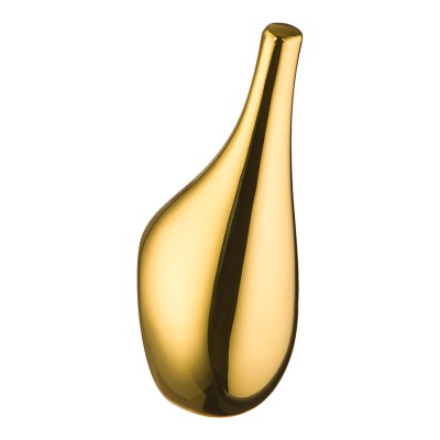 Крючок мебельный 2015 0028 GL цвет глянцевое золото однорожковый длина 86 мм  