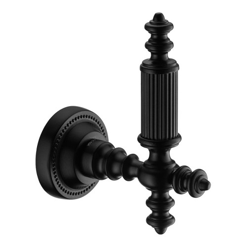 Крючок мебельный 3506-12-090 цвет черный однорожковый длина 115 мм