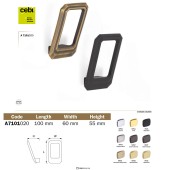 Крючок мебельный 7101 020MP24 цвет черный однорожковый длина 106 мм