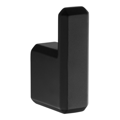 Крючок мебельный 7106 010MP24 цвет черный однорожковый 61 мм