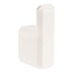 Крючок мебельный 7106 010PC21 цвет белый однорожковый 61 мм 