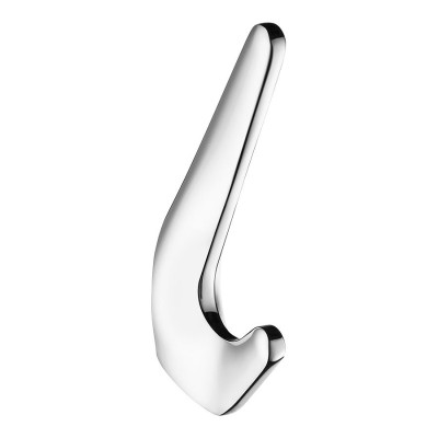 Крючок мебельный 7113 010MP02 цвет глянцевый хром двухрожковый 115 мм