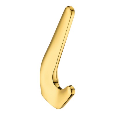 Крючок мебельный 7113 010MP11 цвет глянцевое золото двухрожковый 115 мм Крючок мебельный 7113 010MP11 цвет глянцевое золото двухрожковый 115 мм