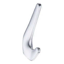 Крючок мебельный 7113 010MP19 цвет сатинированный хром двухрожковый 115 мм 