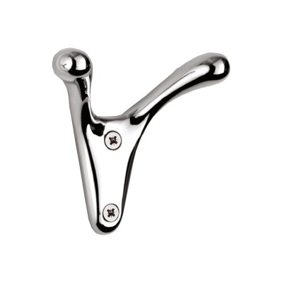 Крючок мебельный 725MP02 цвет глянцевый хром однорожковый длина 80 мм