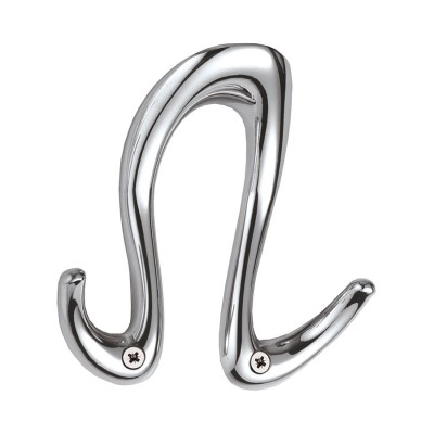 Крючок мебельный 726MP02 цвет глянцевый хром однорожковый длина 117 мм