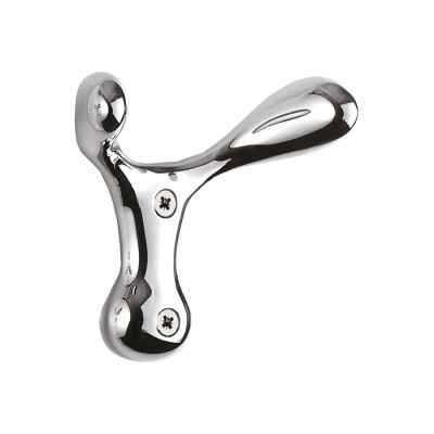 Крючок мебельный 727MP02 цвет глянцевый хром однорожковый длина 88 мм 