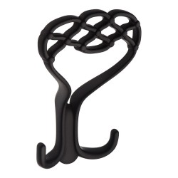 Крючок мебельный 738MP24 цвет черный трех рожковый 140 мм Крючок мебельный 738MP24 цвет черный трех рожковый 140 мм