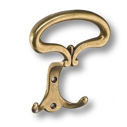 Крючок мебельный 15.719.00.12 цвет античная бронза трехрожковый длина 130 мм 