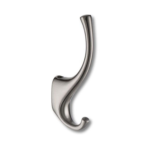 Крючок мебельный 2080 0020 NB цвет матовый никель двухрожковый 141 мм Крючок мебельный 2080 0020 NB цвет матовый никель двухрожковый 141 мм