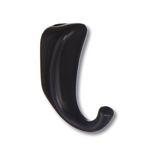 Крючок мебельный 2085 0024 AL6 цвет черный однорожковый 64 мм Крючок мебельный 2085 0024 AL6 цвет черный однорожковый 64 мм