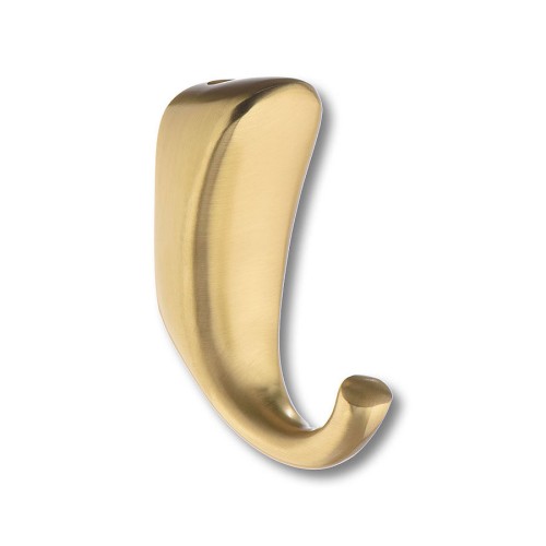 Крючок мебельный 2085 0024 BB цвет матовое золото однорожковый 64 мм Крючок мебельный 2085 0024 BB цвет матовое золото однорожковый 64 мм