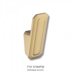 Крючок мебельный 7101 010MP35 цвет матовое золото однорожковый 70 мм