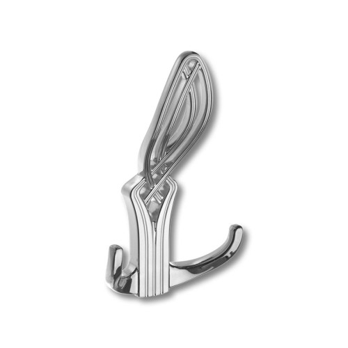 Крючок мебельный 748MP02 цвет глянцевый хром трехрожковый 136 мм