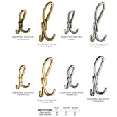 Крючок мебельный Dugum Hook Small-Chrome цвет глянцевый хром трехрожковый 87 мм 