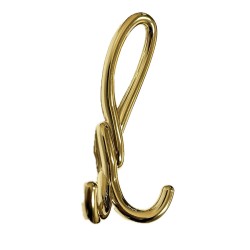 Крючок мебельный Dugum Hook Big-Gold цвет глянцевое золото трехрожковый 164 мм 