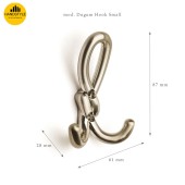 Крючок мебельный Dugum Hook Small-Chrome цвет глянцевый хром трехрожковый 87 мм 