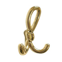 Крючок мебельный Dugum Hook Small-Gold цвет глянцевое золото трехрожковый 87 мм