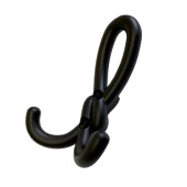 Крючок мебельный Dugum Hook Small-M.Black цвет матовый черный трехрожковый 87 мм 