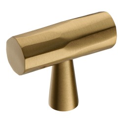 Ручка кнопка 07145-011 цвет сатинированная латунь длина 40 мм