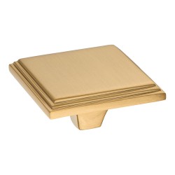 Ручка кнопка 072022-011-3 цвет сатинированная латунь ширина 48 мм