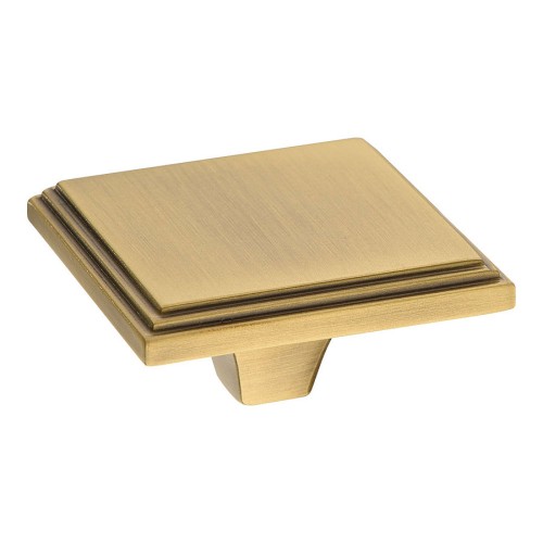 Ручка кнопка 072022-013-3 цвет состаренная латунь ширина 48 мм