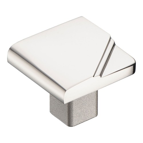 Ручка кнопка 0749-080 цвет глянцевый никель ширина 35 мм