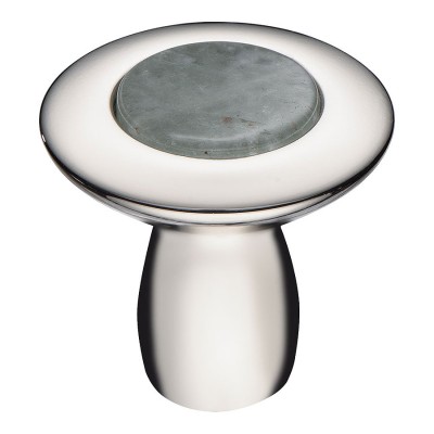 Ручка кнопка 0782-080-T01 цвет глянцевый никель диаметр 28 мм