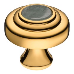 Ручка кнопка 07842-003-T01 цвет глянцевое золото диаметр 35 мм