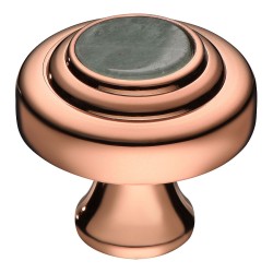 Ручка кнопка 07842-008-T01 цвет медь диаметр 35 мм