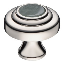 Ручка кнопка 07842-080-T01 цвет глянцевый никель диаметр 35 мм