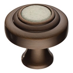 Ручка кнопка 07842-133-T01 цвет античная состаренная бронза диаметр 35 мм