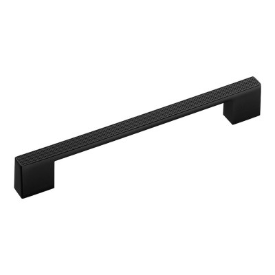 Ручка скоба 1039-160-Matt Black цвет черный матовый длина 191 мм, крепление 160 мм 