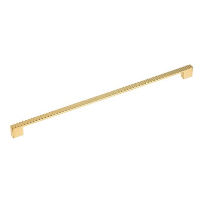 Ручка скоба 1039-416-Gold цвет глянцевое золото длина 447 мм крепление 416 мм Ручка скоба 1039-416-Gold цвет глянцевое золото длина 447 мм крепление 416 мм