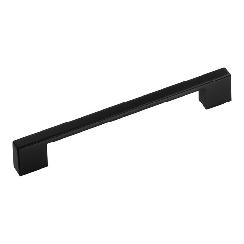 Ручка скоба 1040-160-Matt Black цвет черный матовый длина 191 мм, крепление 160 мм 