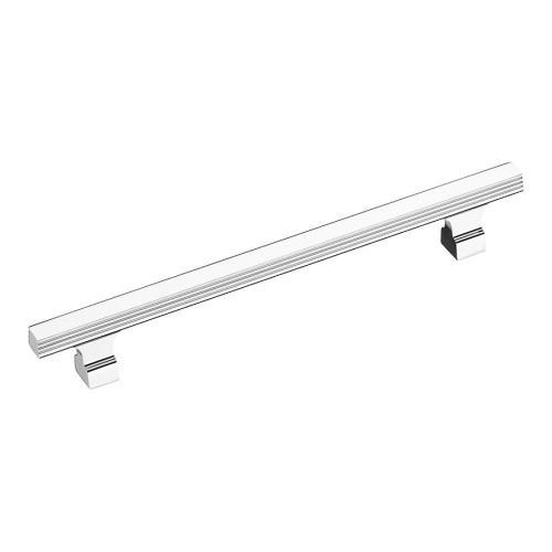 Ручка скоба 1074-160-Chrome цвет глянцевый хром длина 210 мм, крепление 160 мм 