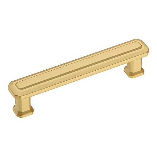 Ручка скоба 1101 096PC35 цвет матовая латунь длина 115 мм, крепление 96 мм