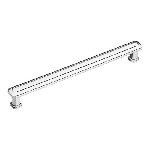 Ручка скоба 1101 192MP02 цвет глянцевый хром длина 211 мм, крепление 192 мм