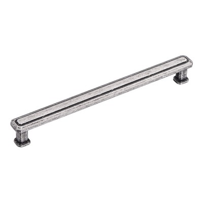 Ручка модерн скоба 1101 192MP14 цвет античное серебро длина 211 мм крепление 192 мм Ручка модерн скоба 1101 192MP14 цвет античное серебро длина 211 мм крепление 192 мм