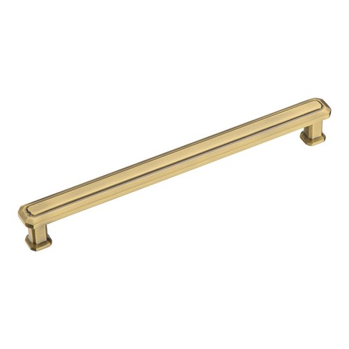 Ручка скоба 1101 192MP30 цвет матовая античная латунь длина 211 мм, крепление 192 мм